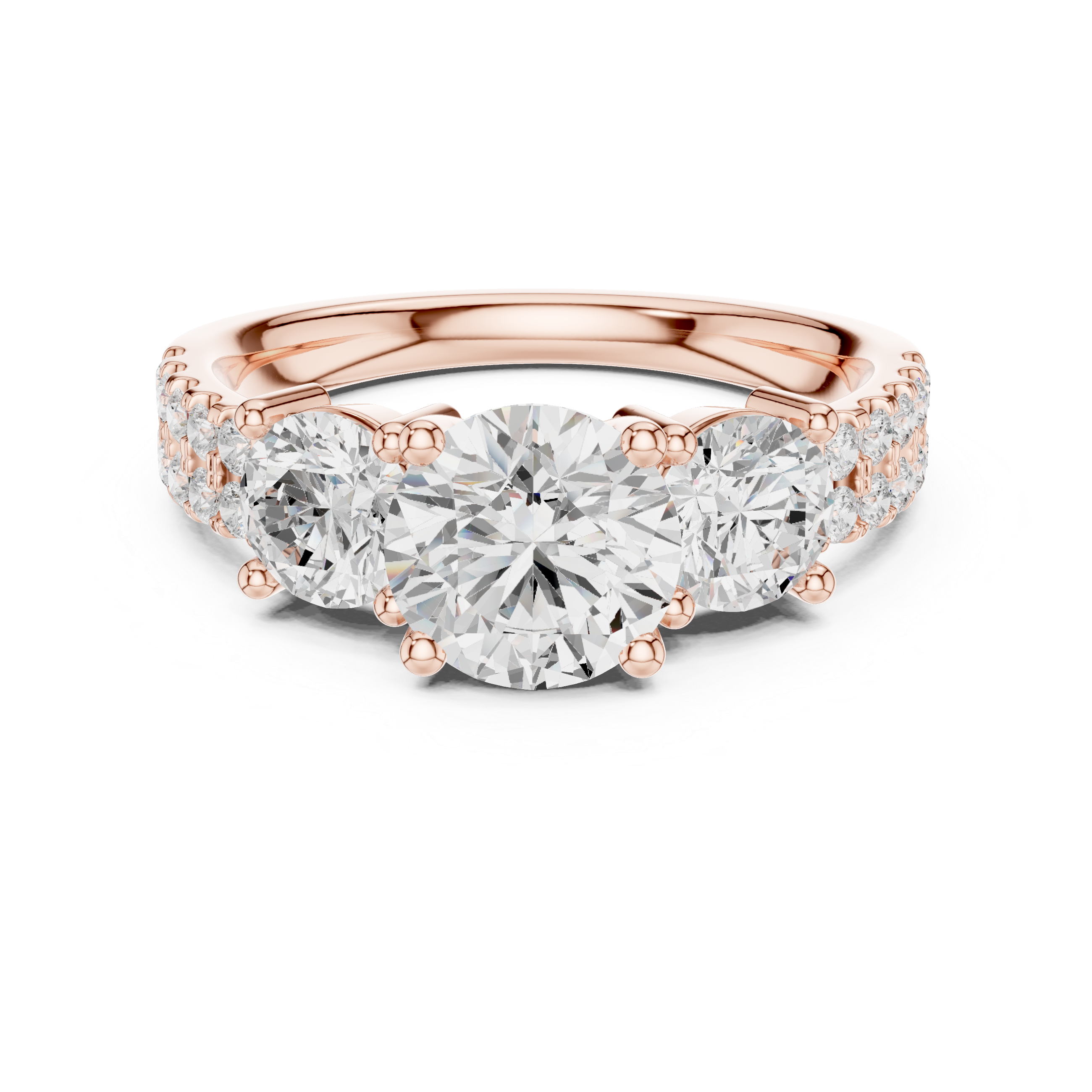 Vesper Emerald Cut Eternity Lab Grown Diamond Ring