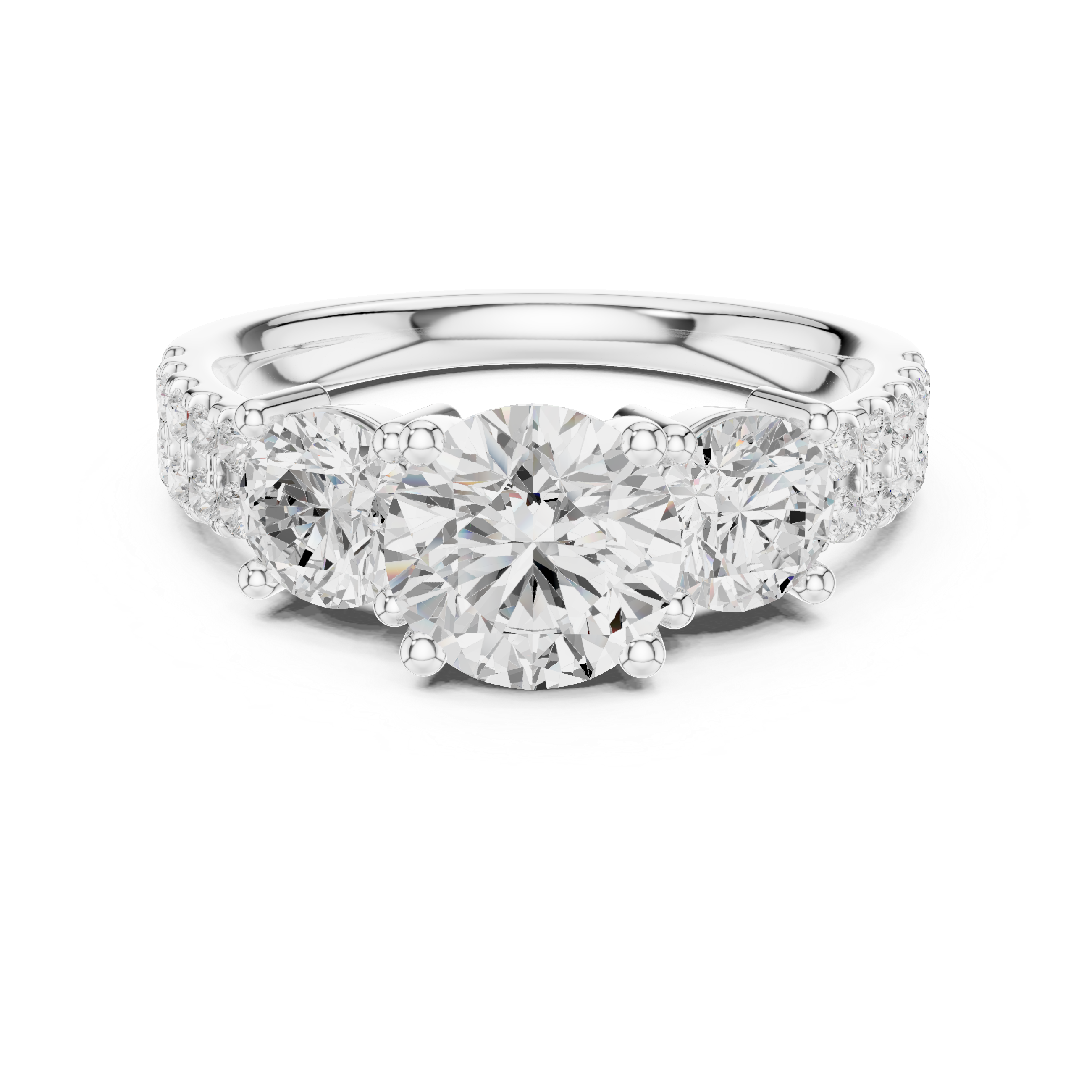 Vesper Emerald Cut Eternity Lab Grown Diamond Ring