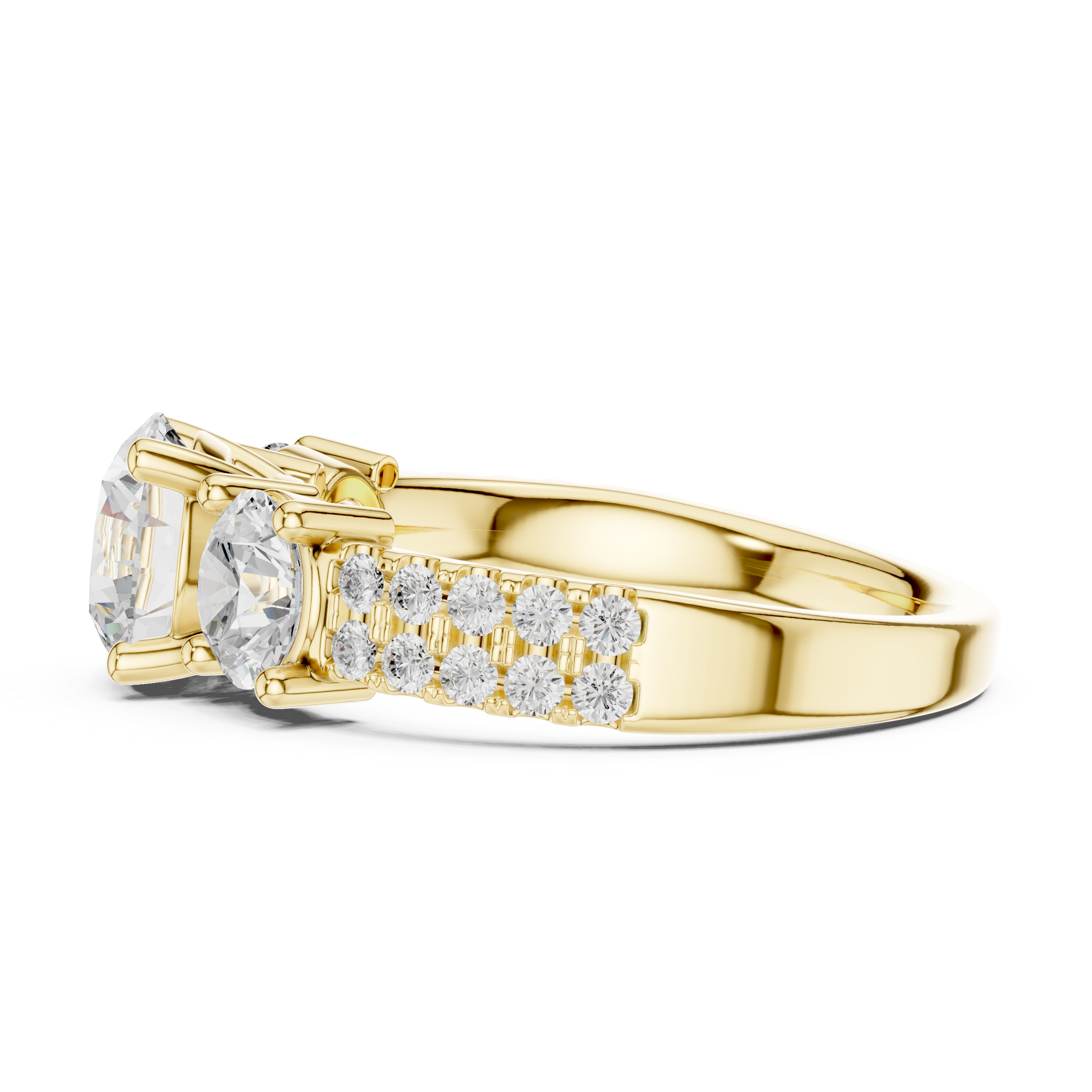 Vesper Emerald Cut Eternity Lab Grown Diamond Ring