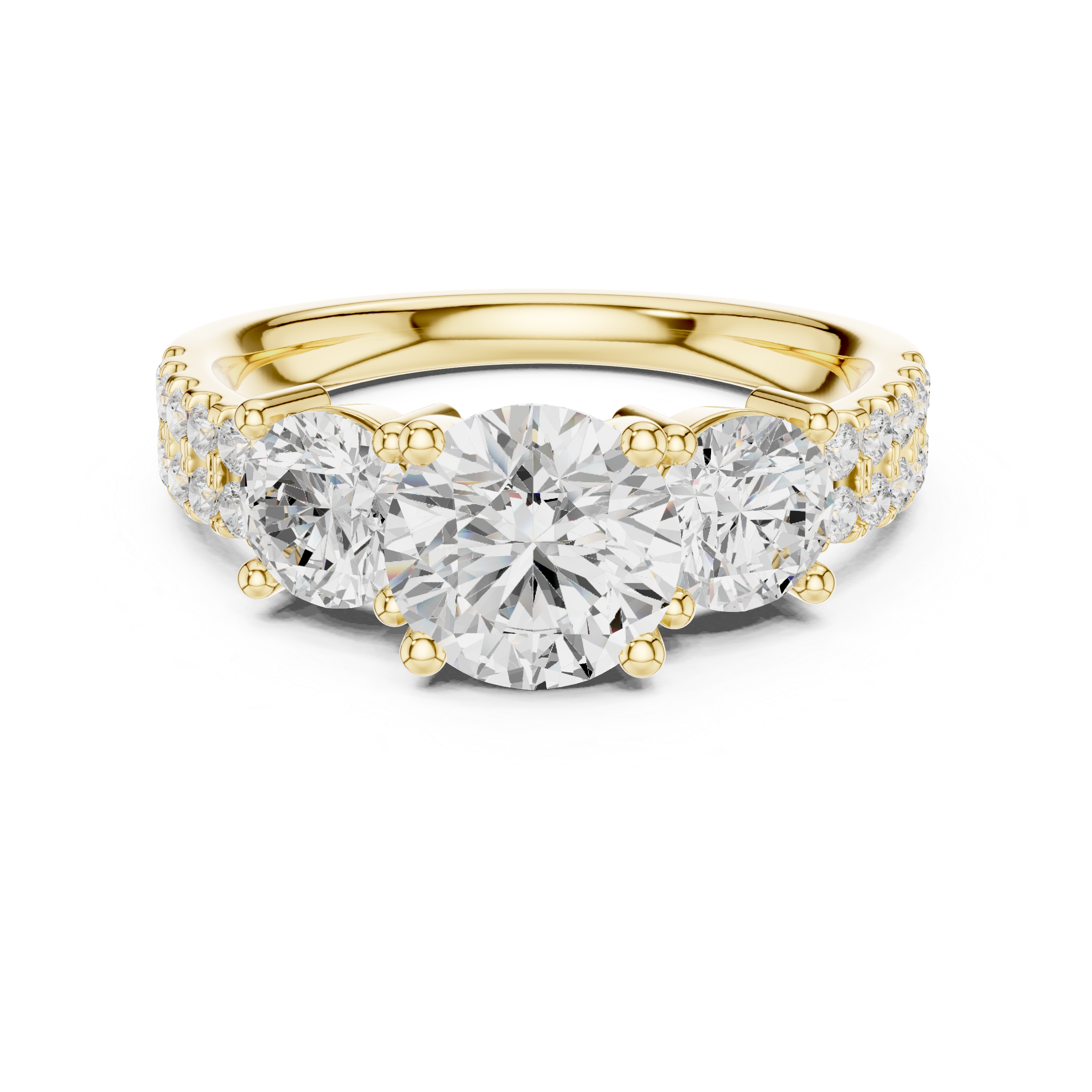 Vesper Emerald Cut Eternity Lab Grown Diamond Ring