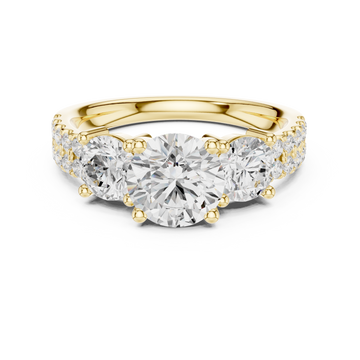 Vesper Emerald Cut Eternity Lab Grown Diamond Ring