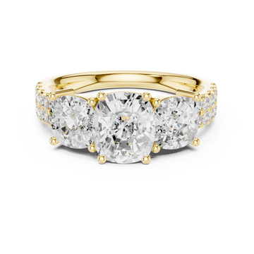 Ember Radiant Cut Three Stone Lab Grown Diamond Ring