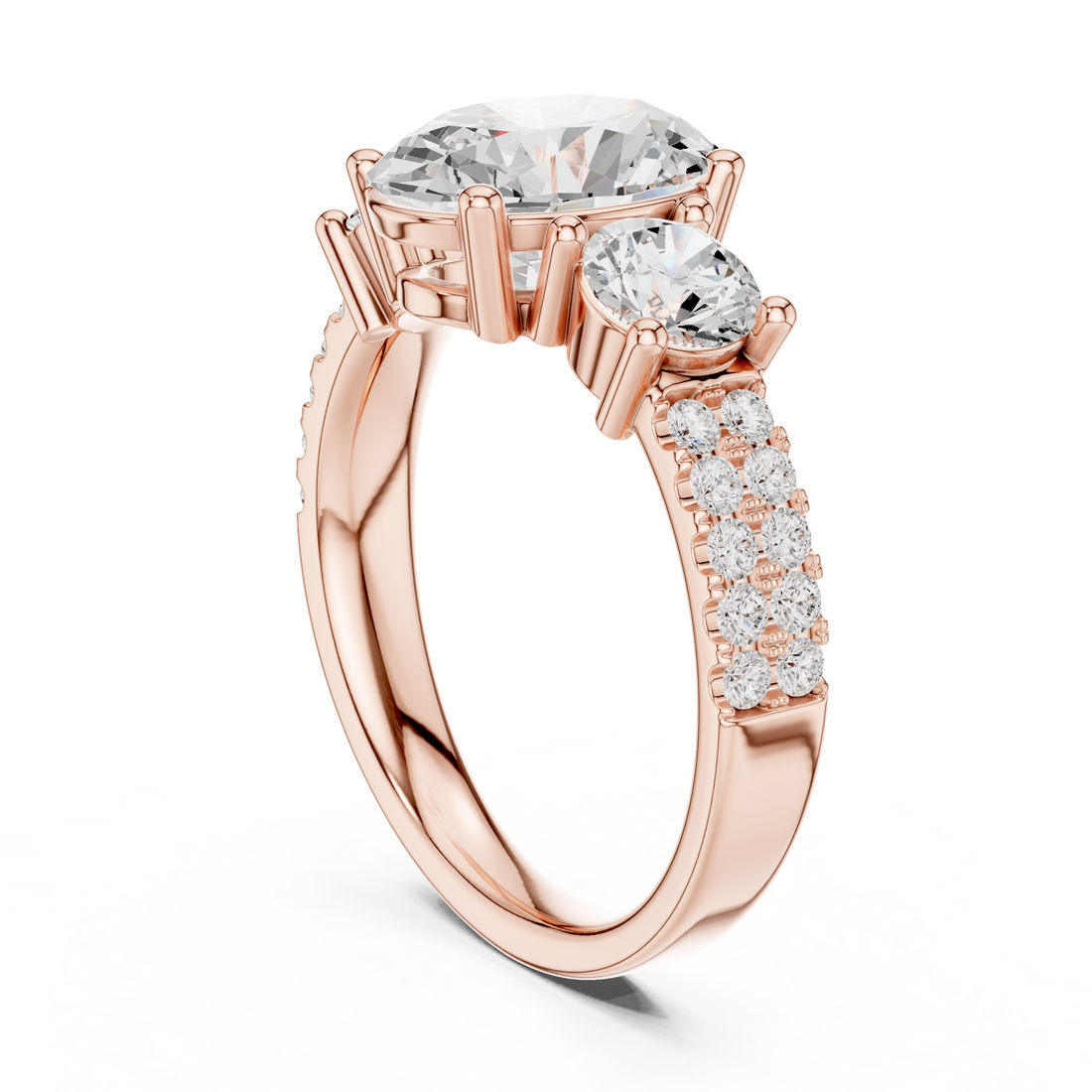Aura Solitaire Pear Shape Lab Grown Diamond Ring