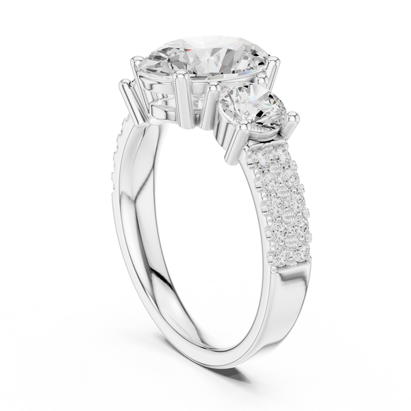 Aura Solitaire Pear Shape Lab Grown Diamond Ring