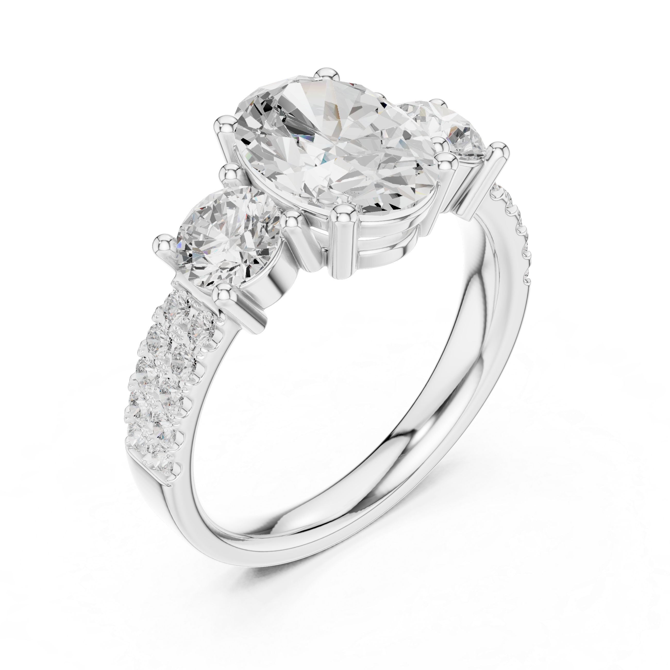 Aura Solitaire Pear Shape Lab Grown Diamond Ring