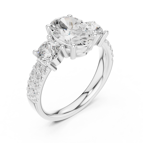 Aura Solitaire Pear Shape Lab Grown Diamond Ring