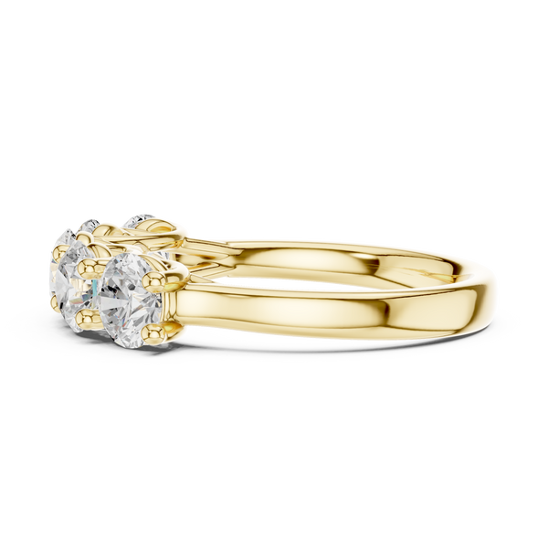 Solstice Radiant Cut Hidden Halo Lab Grown Diamond Ring