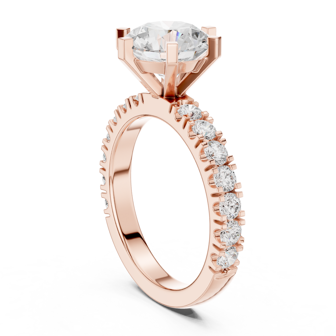 Elaria Pear Shape Chevron Lab Grown Diamond Ring