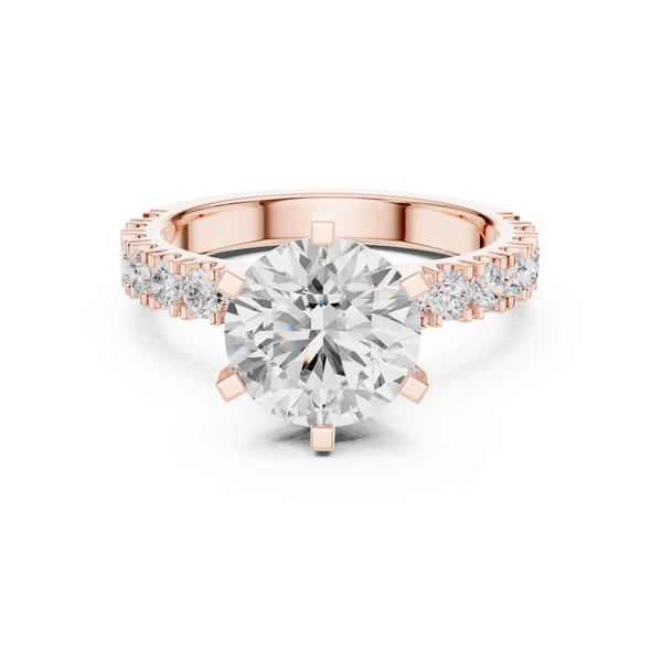 Elaria Pear Shape Chevron Lab Grown Diamond Ring