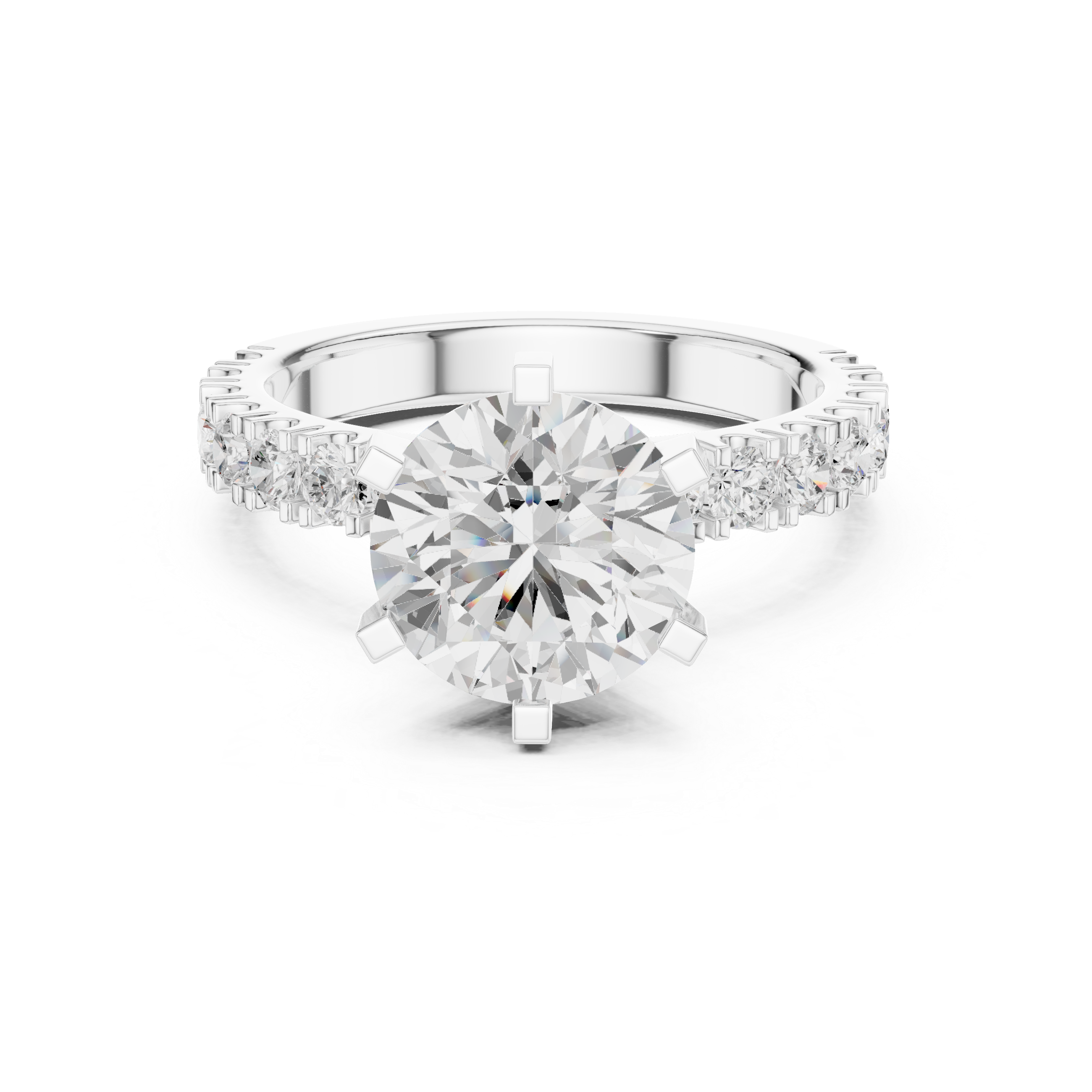 Elaria Pear Shape Chevron Lab Grown Diamond Ring