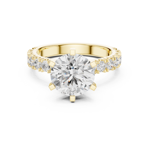 Elaria Pear Shape Chevron Lab Grown Diamond Ring