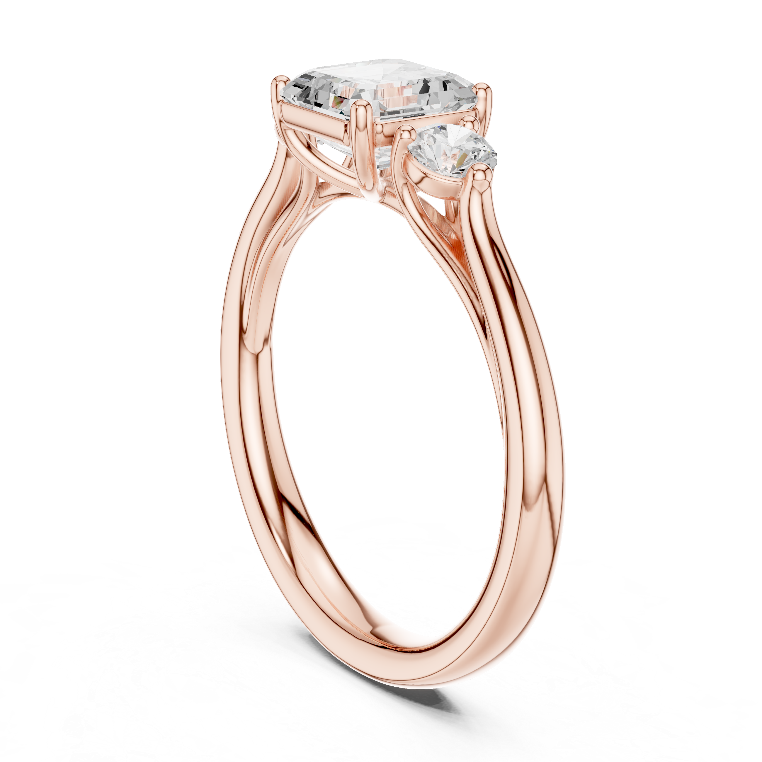 Zari Radiant Cut Pave Lab Grown Diamond Ring