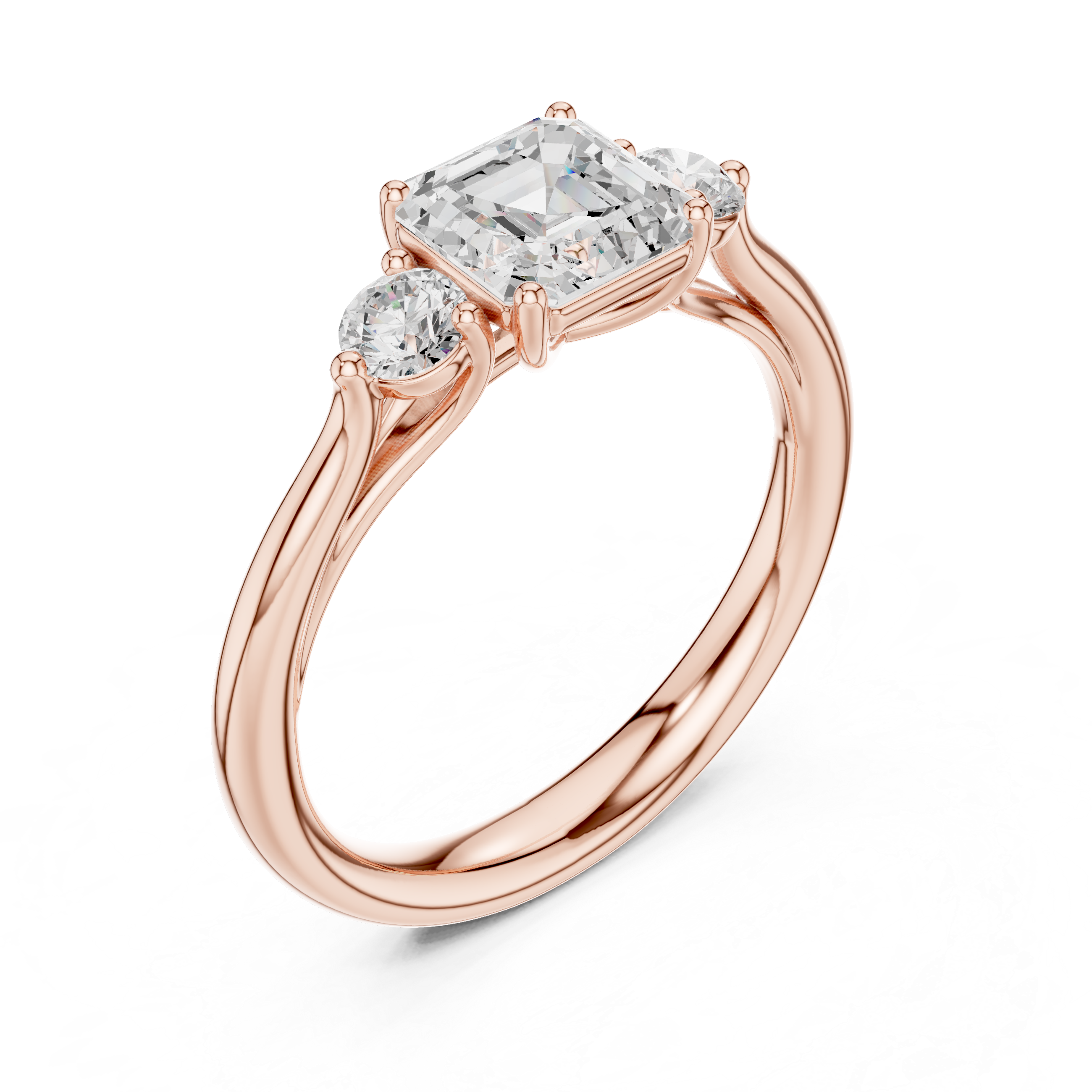 Zari Radiant Cut Pave Lab Grown Diamond Ring