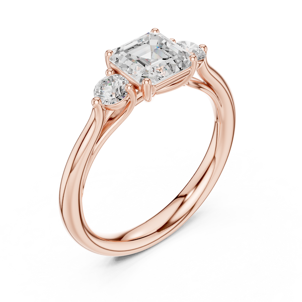 Zari Radiant Cut Pave Lab Grown Diamond Ring