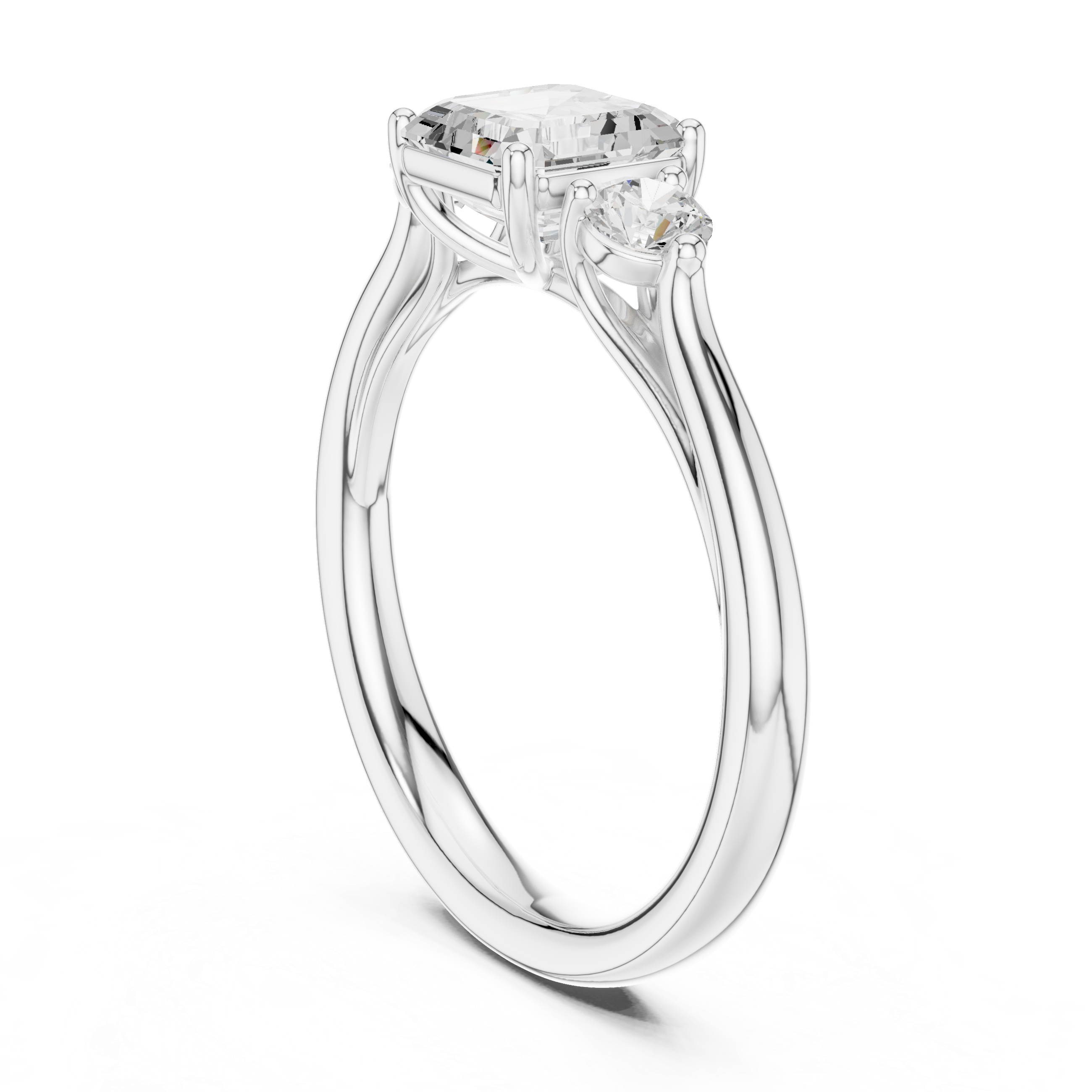 Zari Radiant Cut Pave Lab Grown Diamond Ring