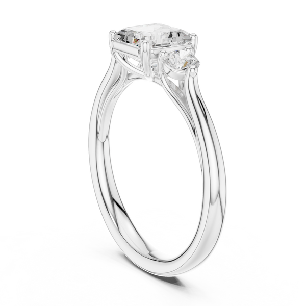 Zari Radiant Cut Pave Lab Grown Diamond Ring