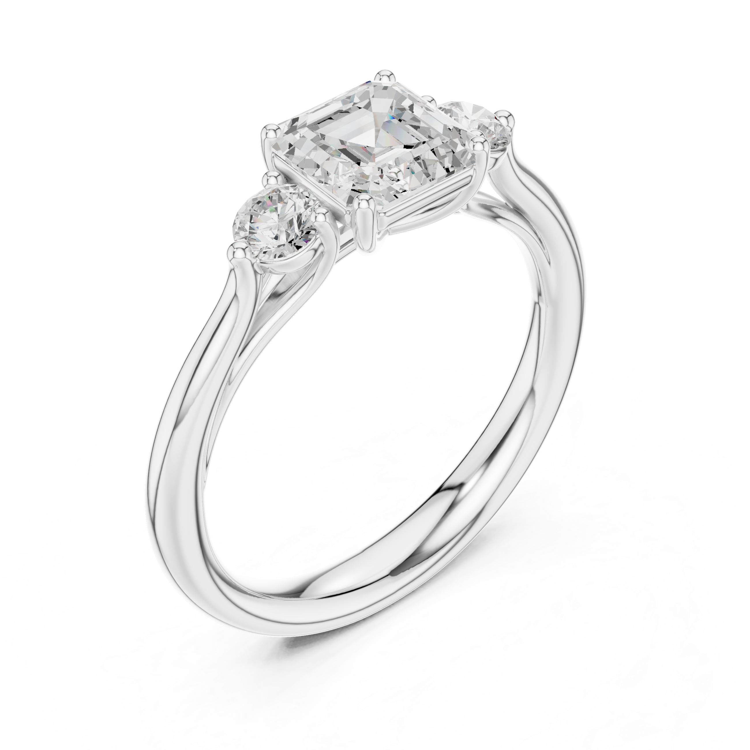 Zari Radiant Cut Pave Lab Grown Diamond Ring