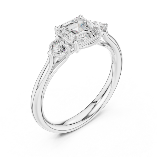 Zari Radiant Cut Pave Lab Grown Diamond Ring