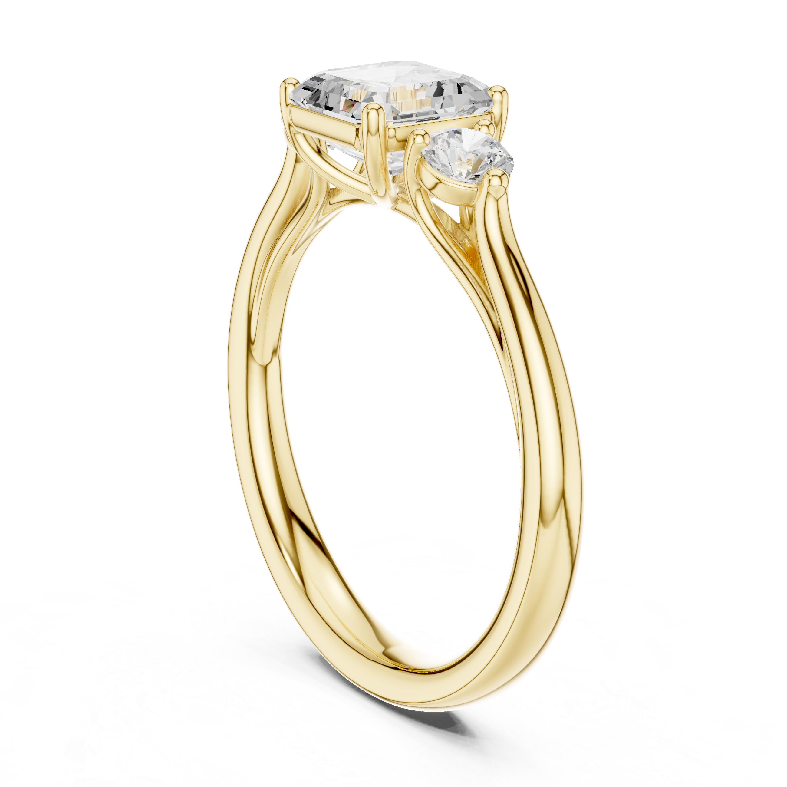 Zari Radiant Cut Pave Lab Grown Diamond Ring