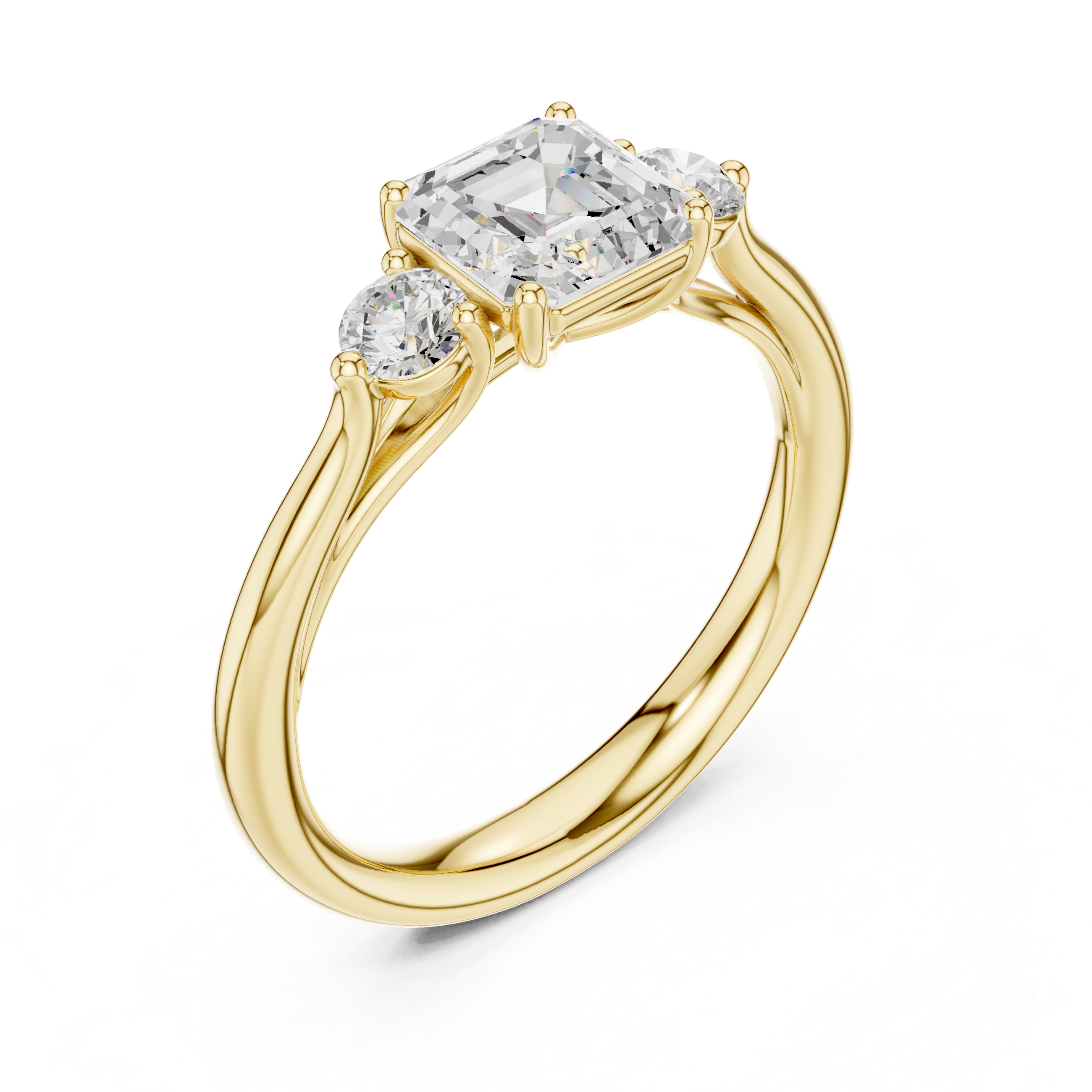 Zari Radiant Cut Pave Lab Grown Diamond Ring