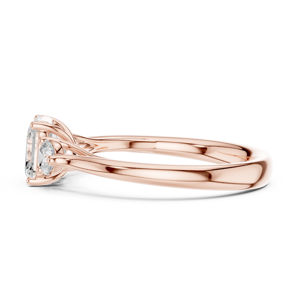 Zari Radiant Cut Pave Lab Grown Diamond Ring