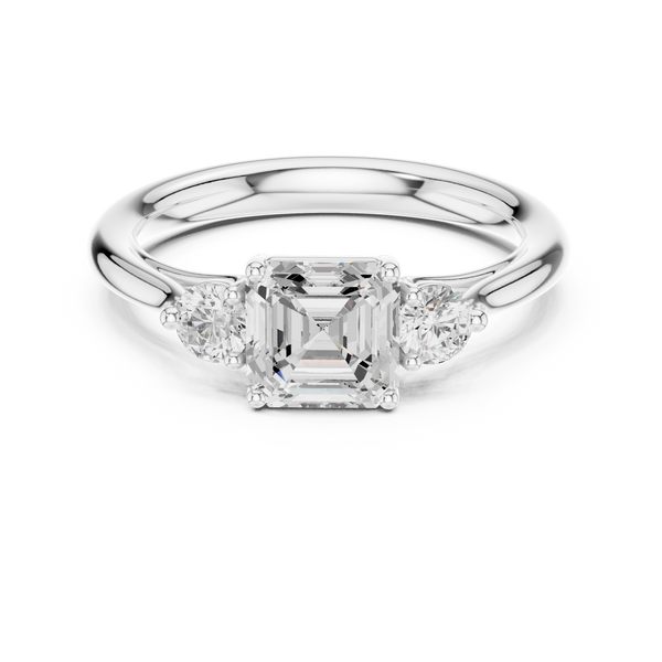 Zari Radiant Cut Pave Lab Grown Diamond Ring