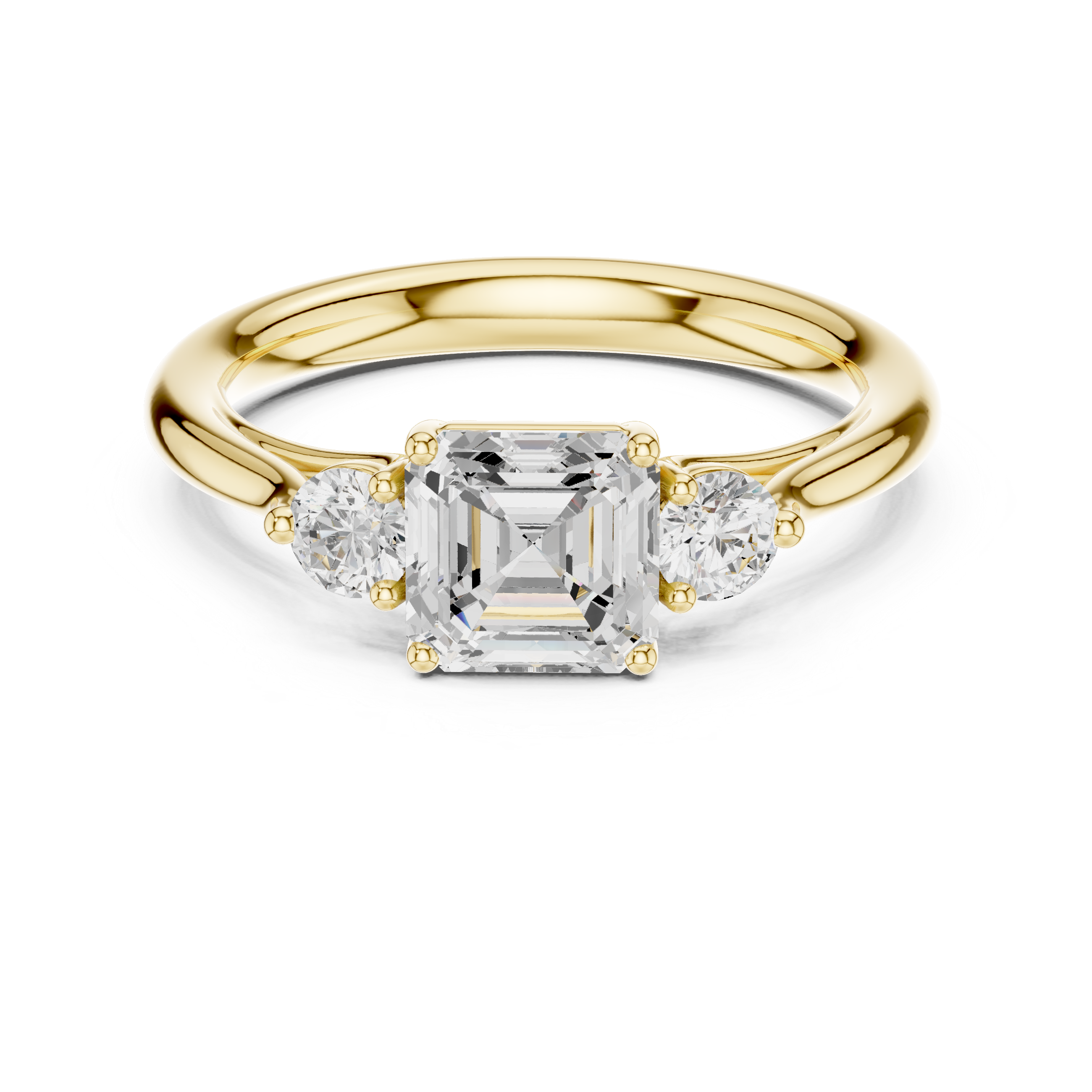 Zari Radiant Cut Pave Lab Grown Diamond Ring