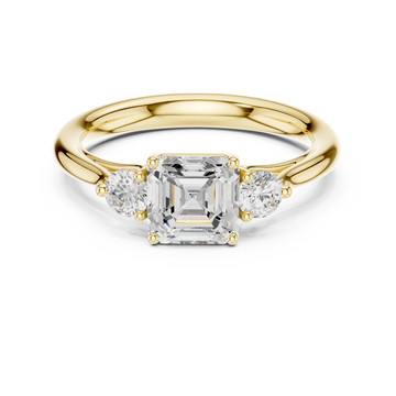 Zari Radiant Cut Pave Lab Grown Diamond Ring