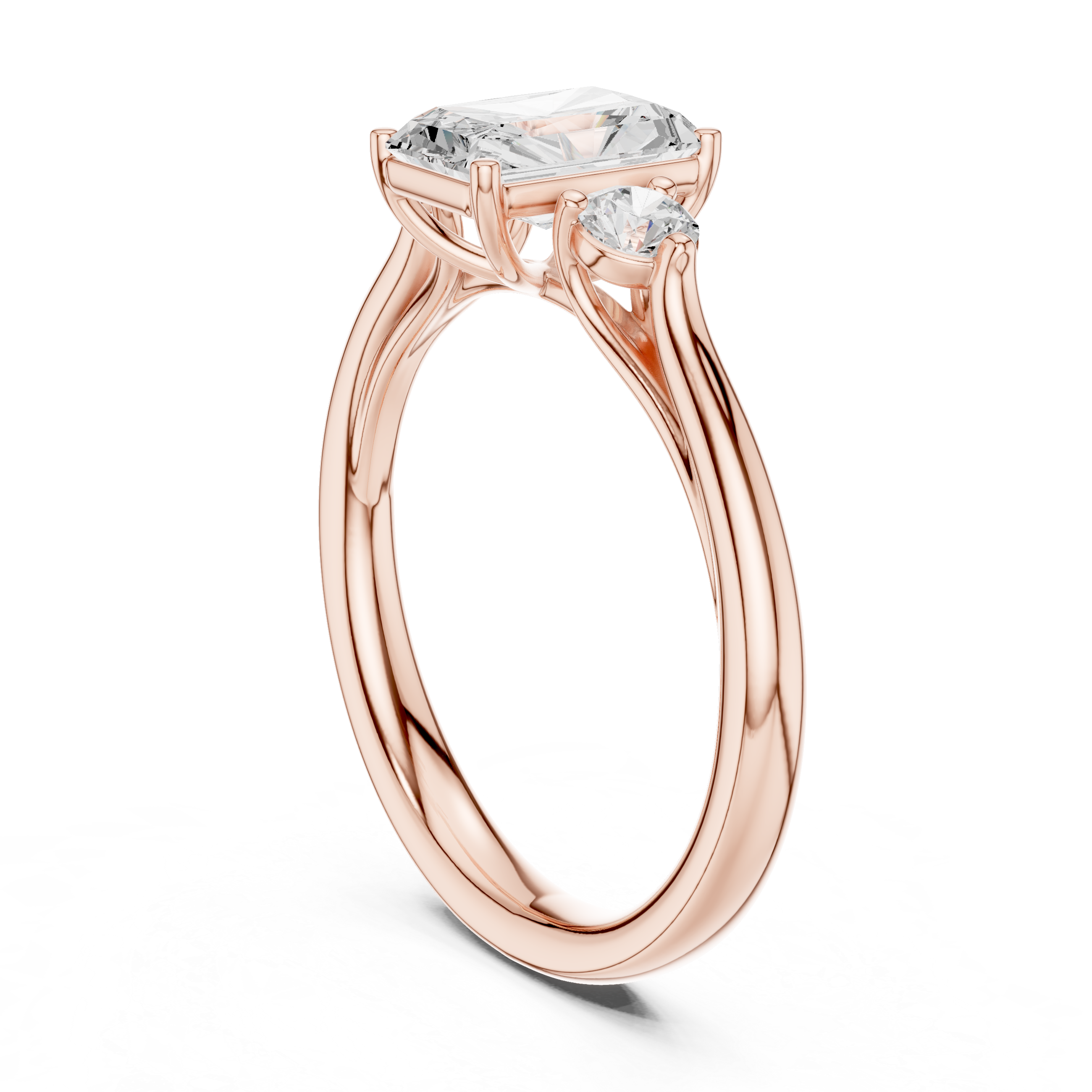 Anya Princess Cut Bezel Set Lab Grown Diamond Ring