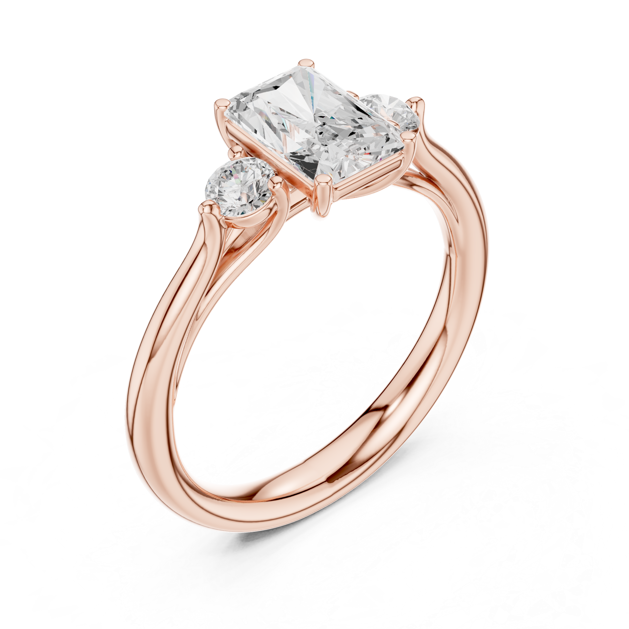 Anya Princess Cut Bezel Set Lab Grown Diamond Ring