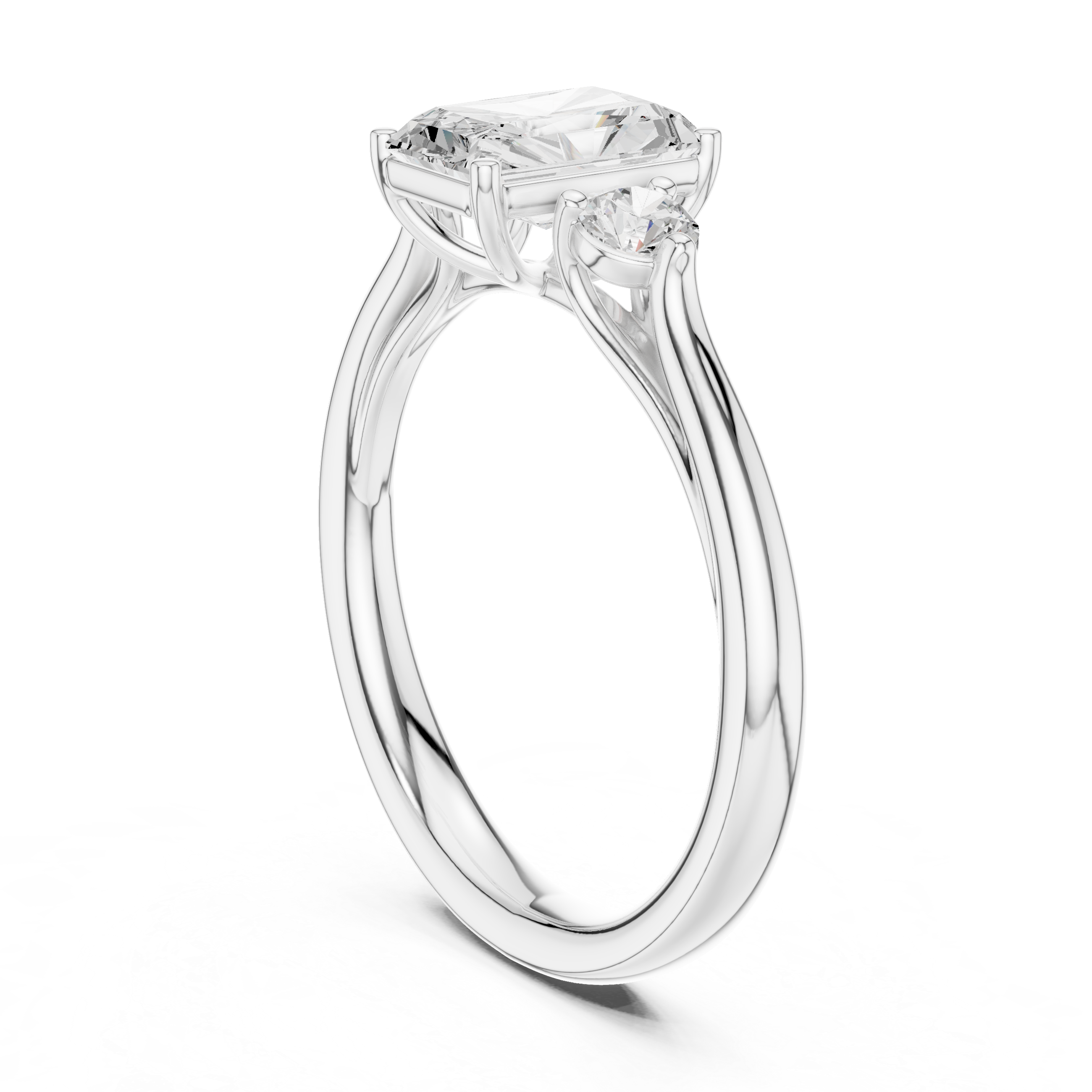 Anya Princess Cut Bezel Set Lab Grown Diamond Ring