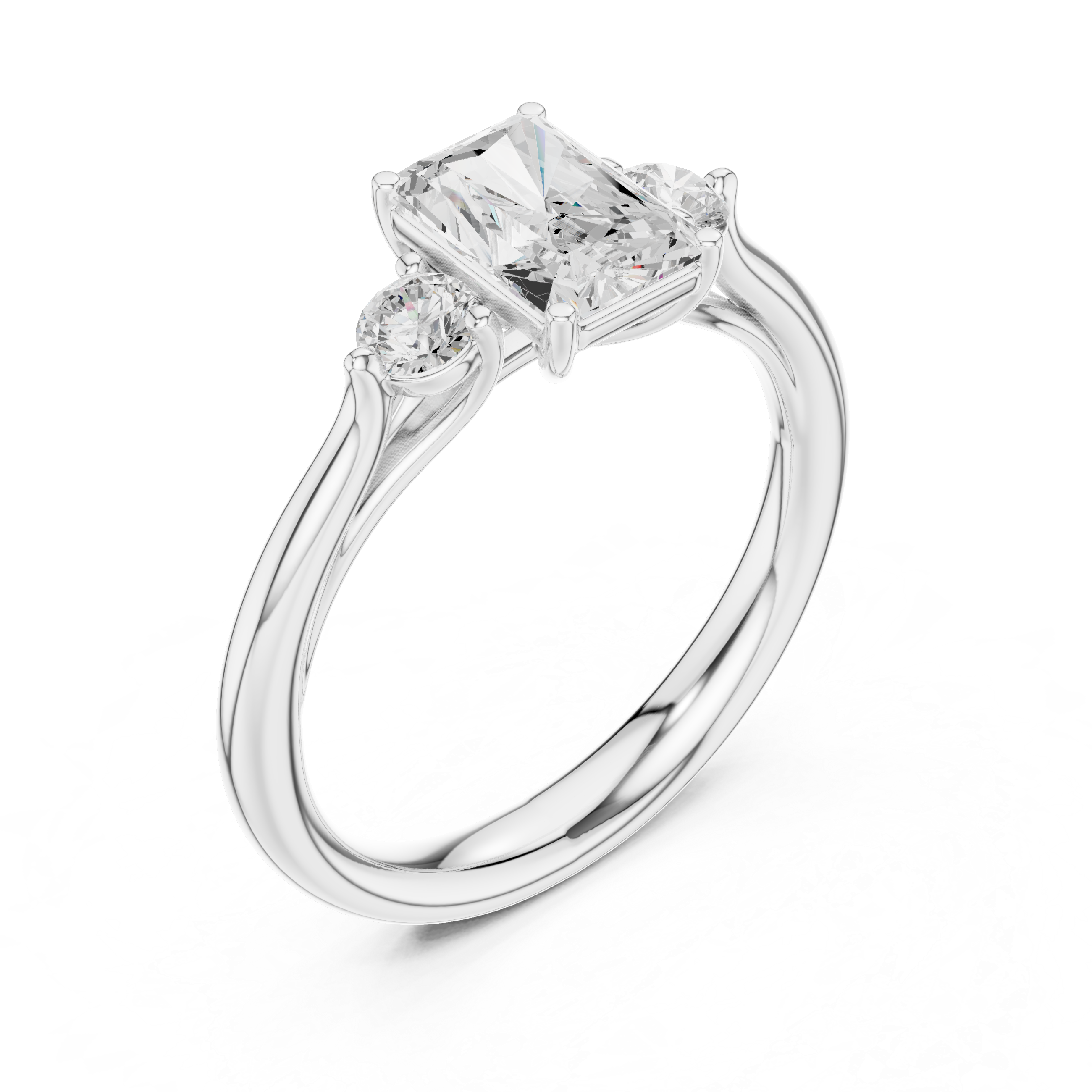 Anya Princess Cut Bezel Set Lab Grown Diamond Ring