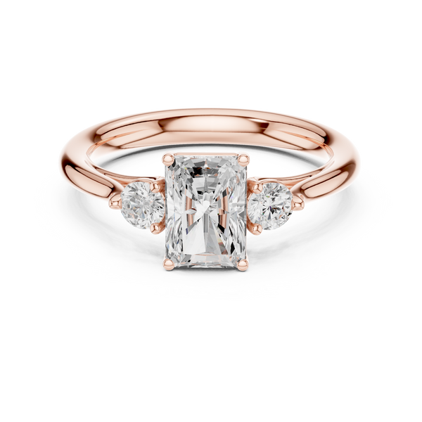 Anya Princess Cut Bezel Set Lab Grown Diamond Ring