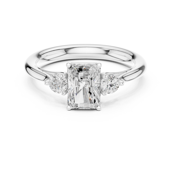 Anya Princess Cut Bezel Set Lab Grown Diamond Ring
