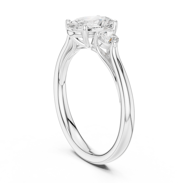 Esme Cushion Cut Solitaire Lab Grown Diamond Ring