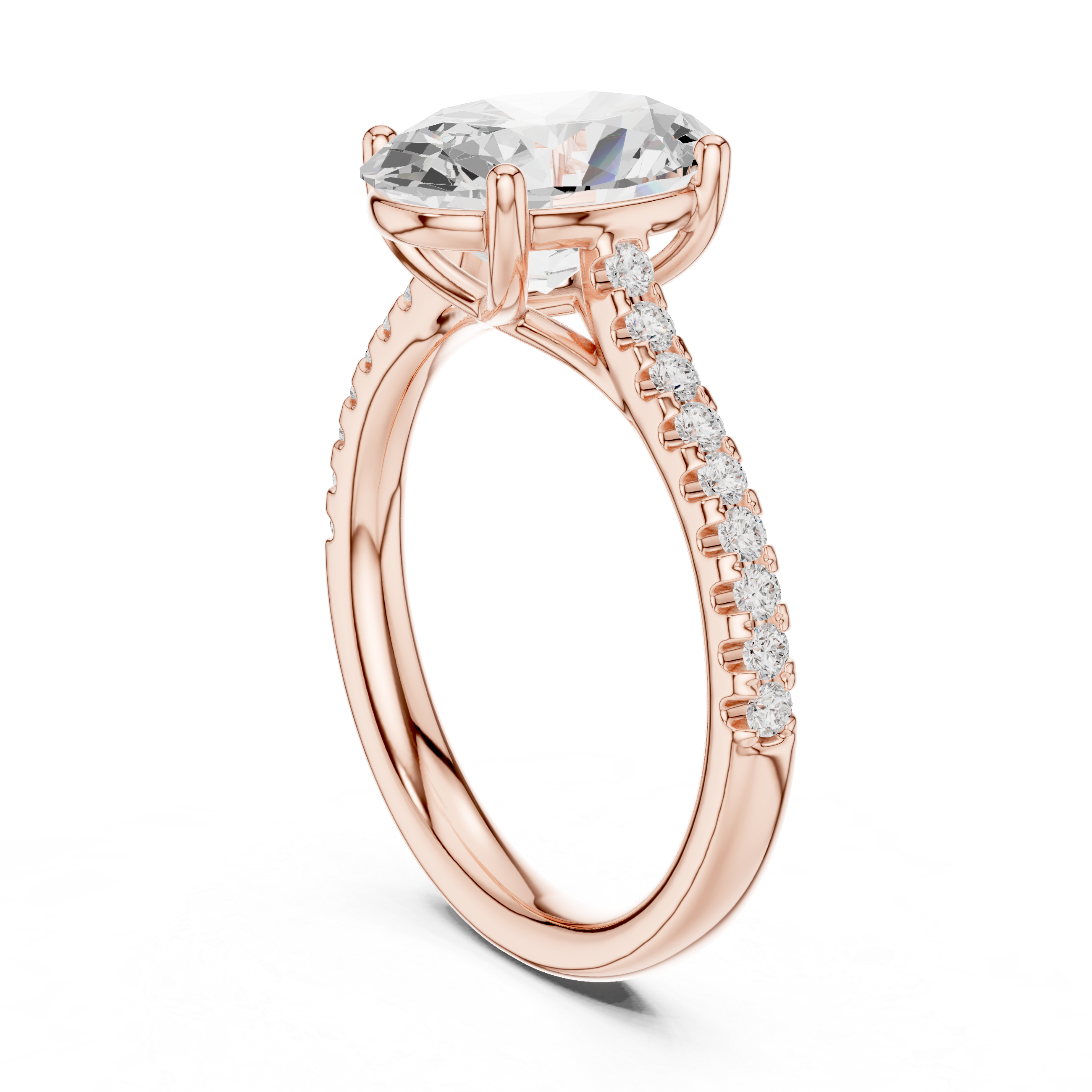 Ayla Marquise Cut Twisted Band Lab Grown Diamond Ring