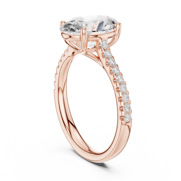 Ayla Marquise Cut Twisted Band Lab Grown Diamond Ring