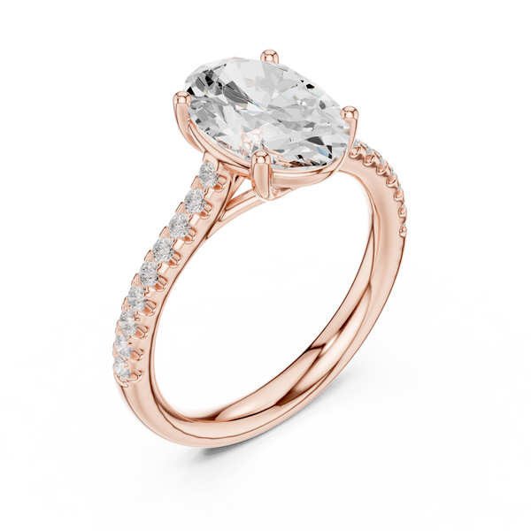 Ayla Marquise Cut Twisted Band Lab Grown Diamond Ring