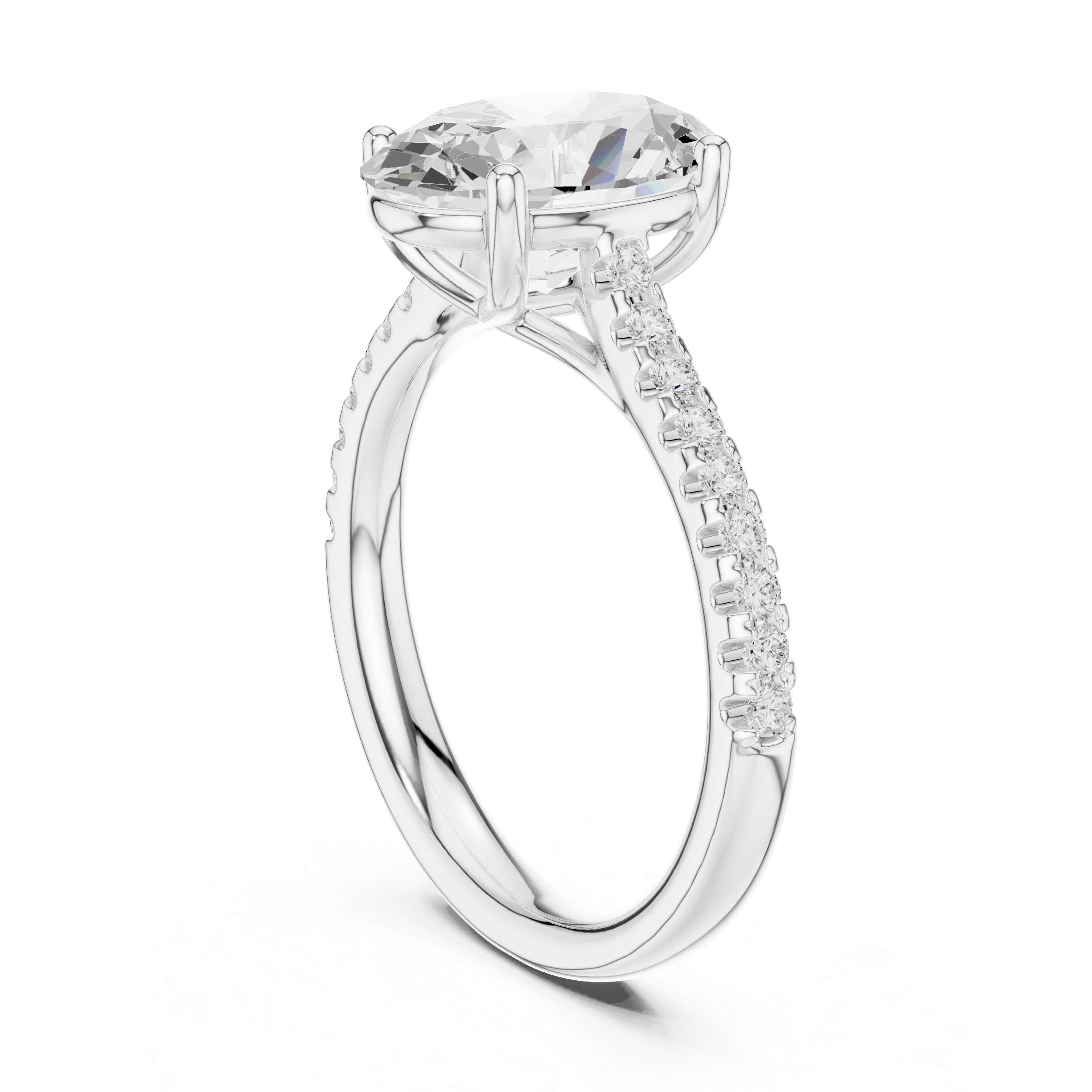 Ayla Marquise Cut Twisted Band Lab Grown Diamond Ring