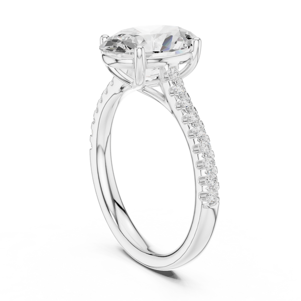 Ayla Marquise Cut Twisted Band Lab Grown Diamond Ring