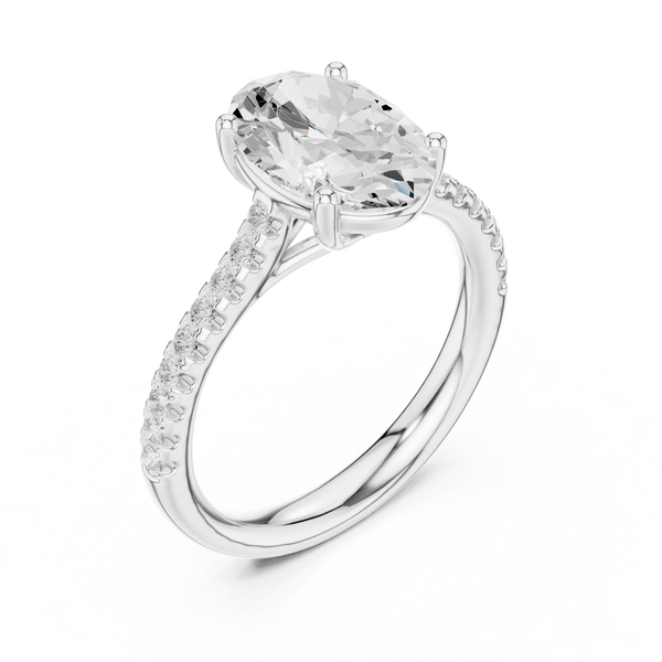 Ayla Marquise Cut Twisted Band Lab Grown Diamond Ring