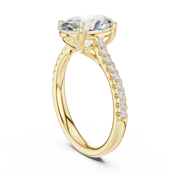 Ayla Marquise Cut Twisted Band Lab Grown Diamond Ring