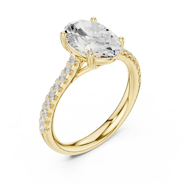 Ayla Marquise Cut Twisted Band Lab Grown Diamond Ring
