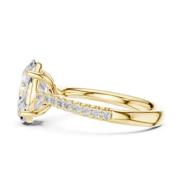Ayla Marquise Cut Twisted Band Lab Grown Diamond Ring