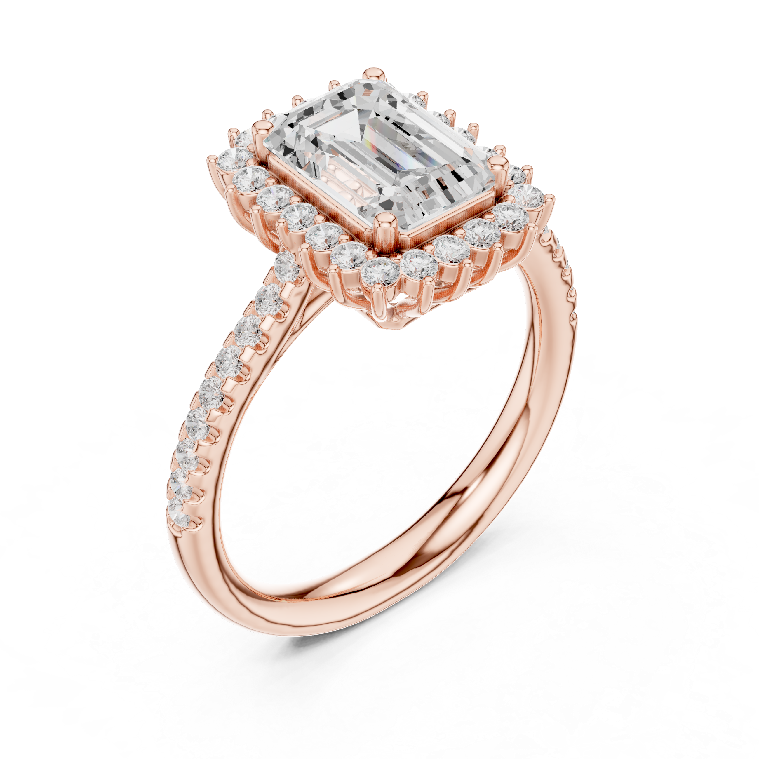 Rhea Princess Cut Twisted Band Lab Grown Diamond Ring