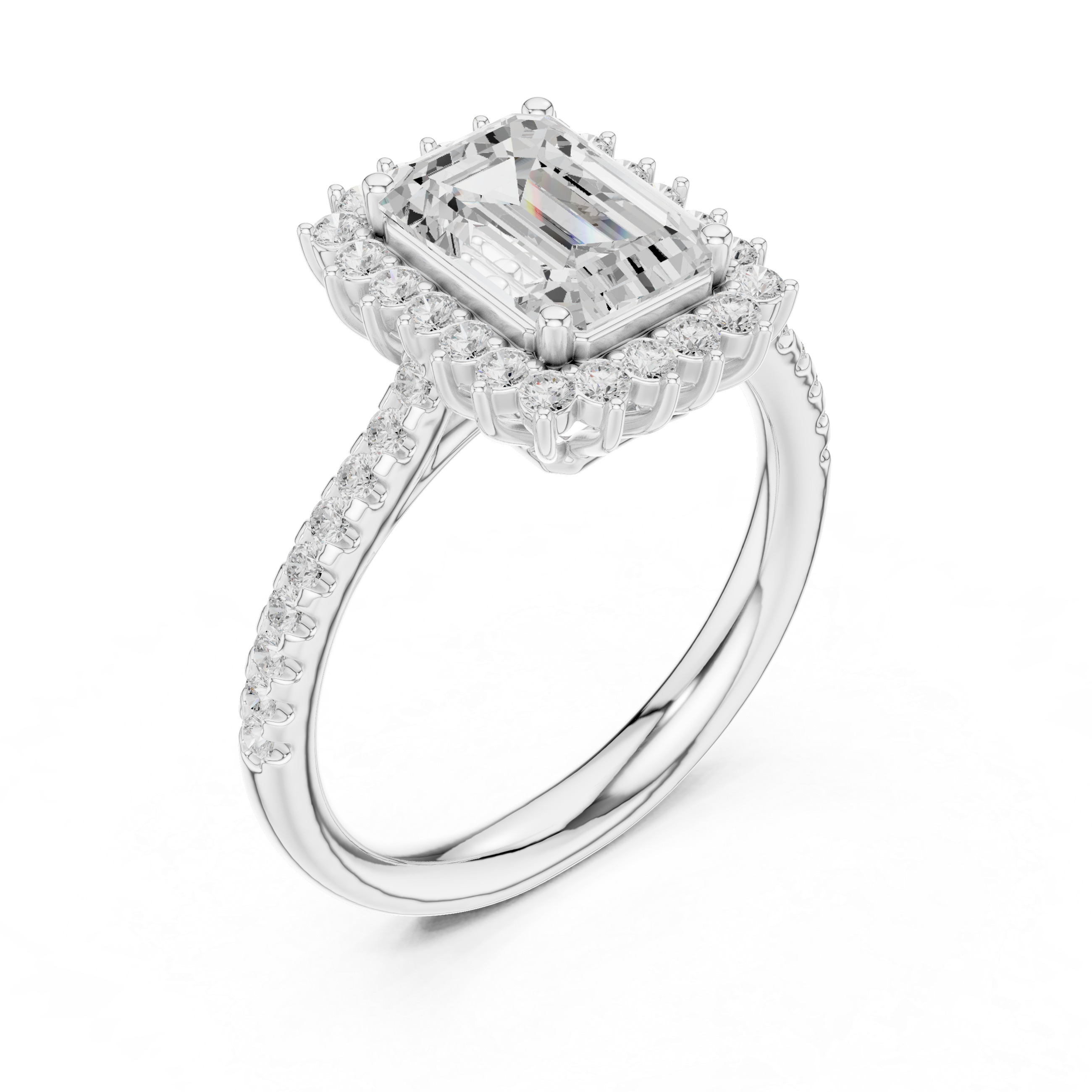 Rhea Princess Cut Twisted Band Lab Grown Diamond Ring