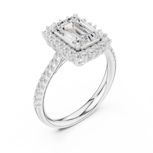 Rhea Princess Cut Twisted Band Lab Grown Diamond Ring