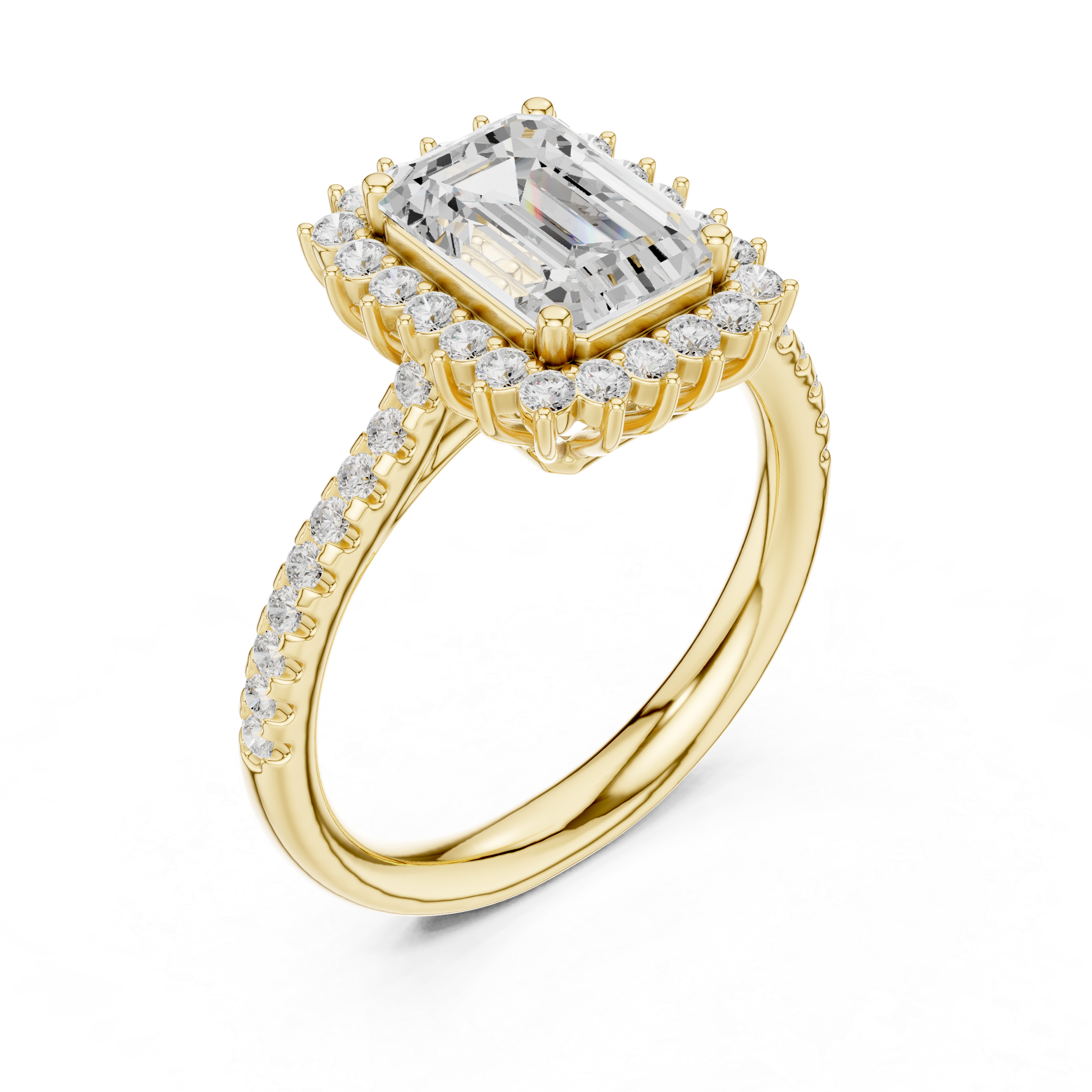 Rhea Princess Cut Twisted Band Lab Grown Diamond Ring