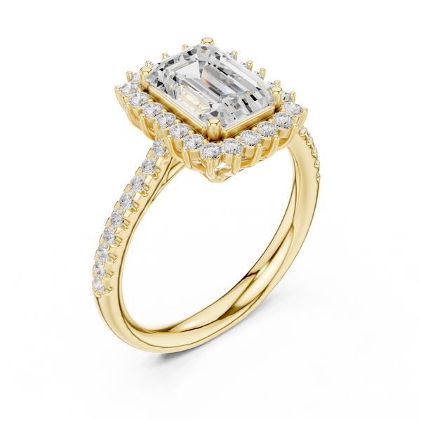 Rhea Princess Cut Twisted Band Lab Grown Diamond Ring