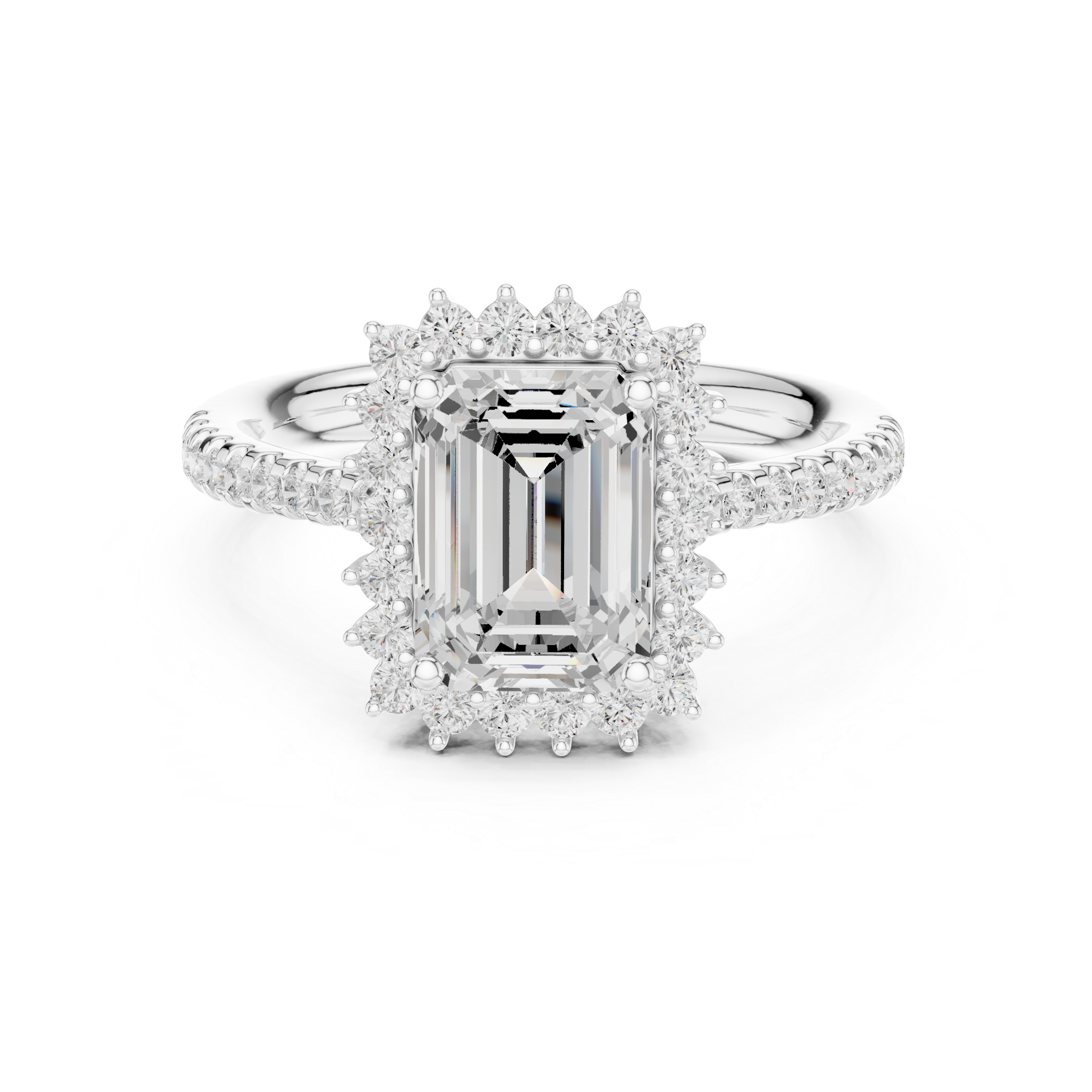 Rhea Princess Cut Twisted Band Lab Grown Diamond Ring